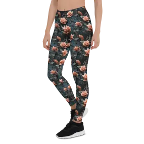 Colorful Roses and Thorns Leggings