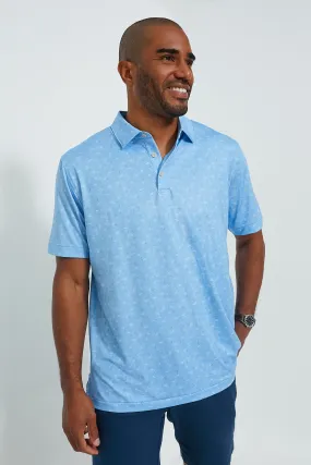 Cottage Blue Show Me The Way Performance Jersey Polo