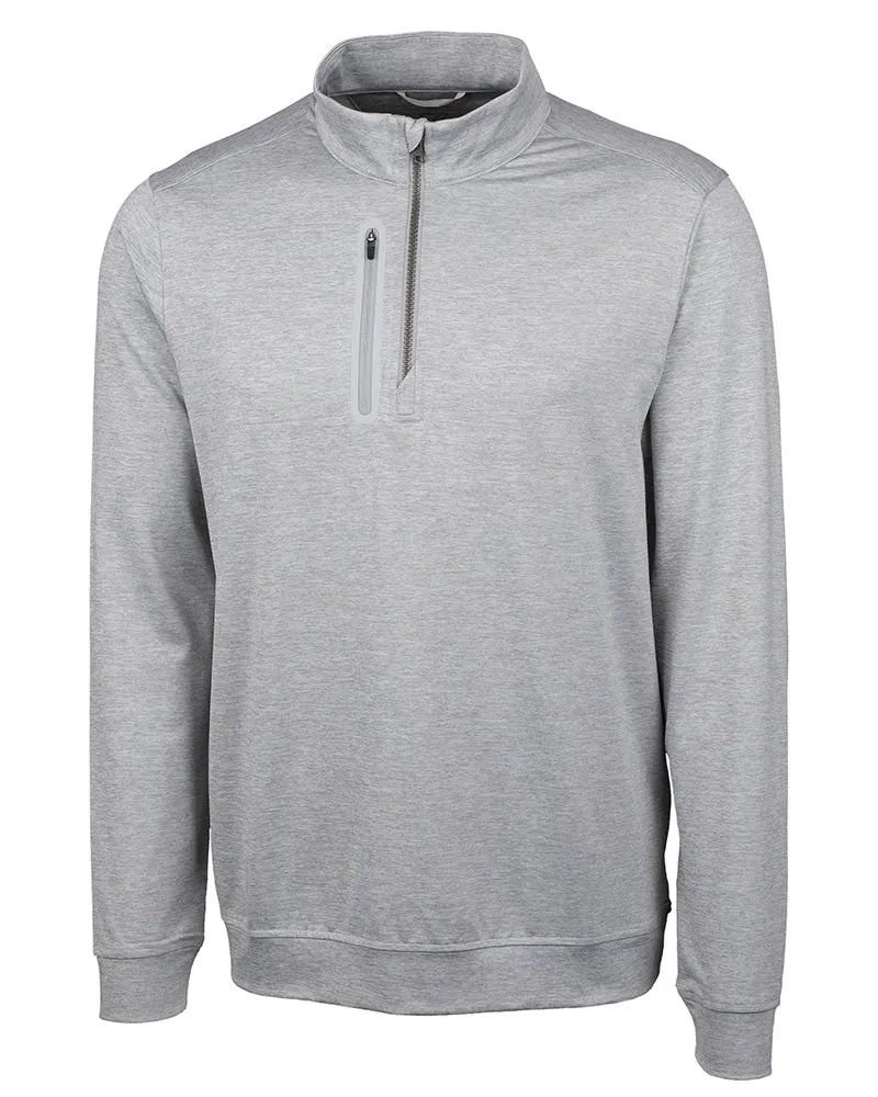 Cutter & Buck Stealth Heathered Quarter Zip Pullover