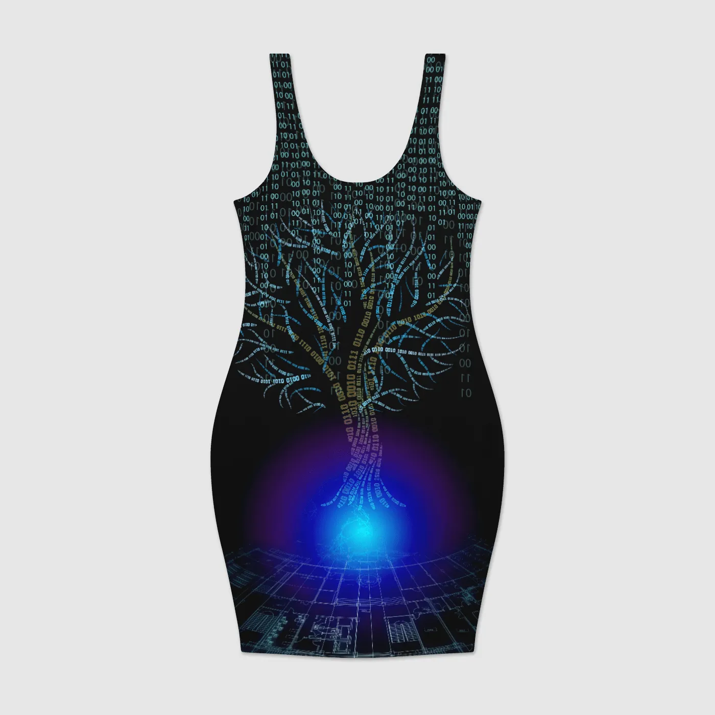 DIGITREE Bodycon Mini Dress