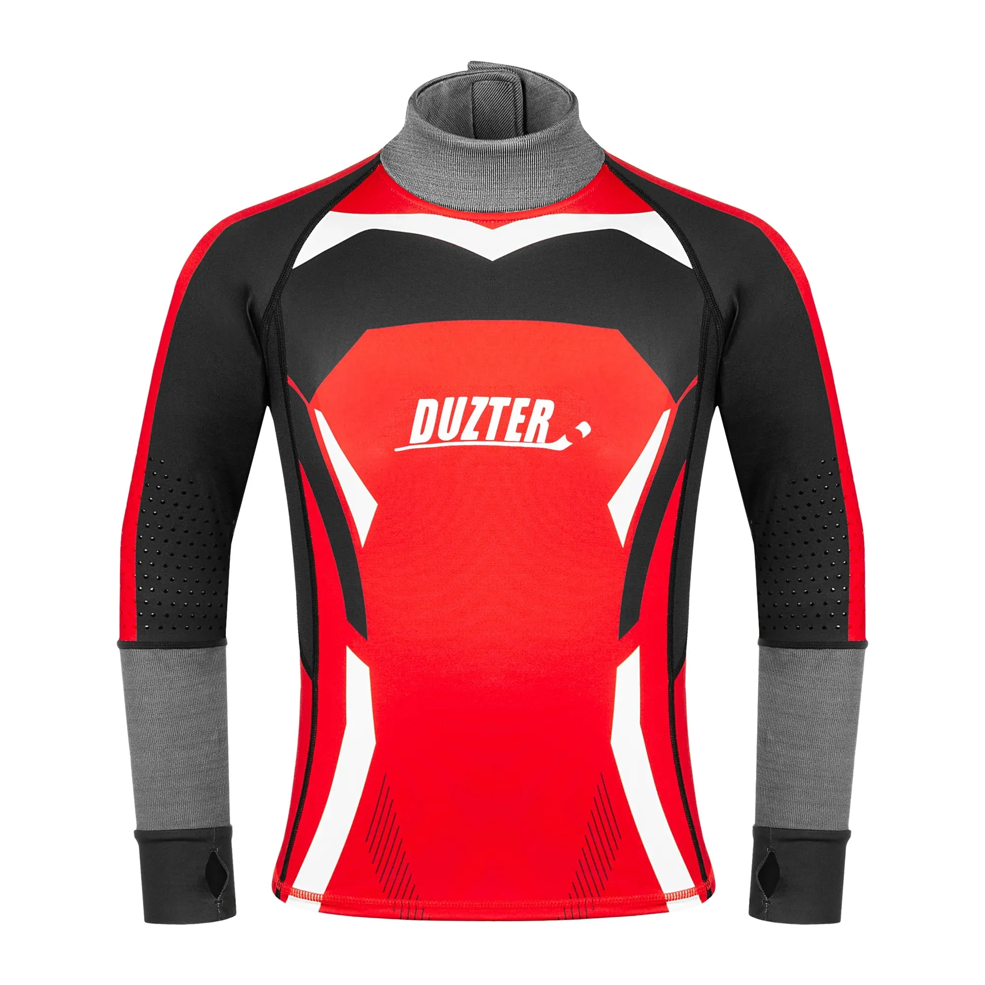 Duzter Junior Armor Girls Compression Shirt with Arm and Neck Protection