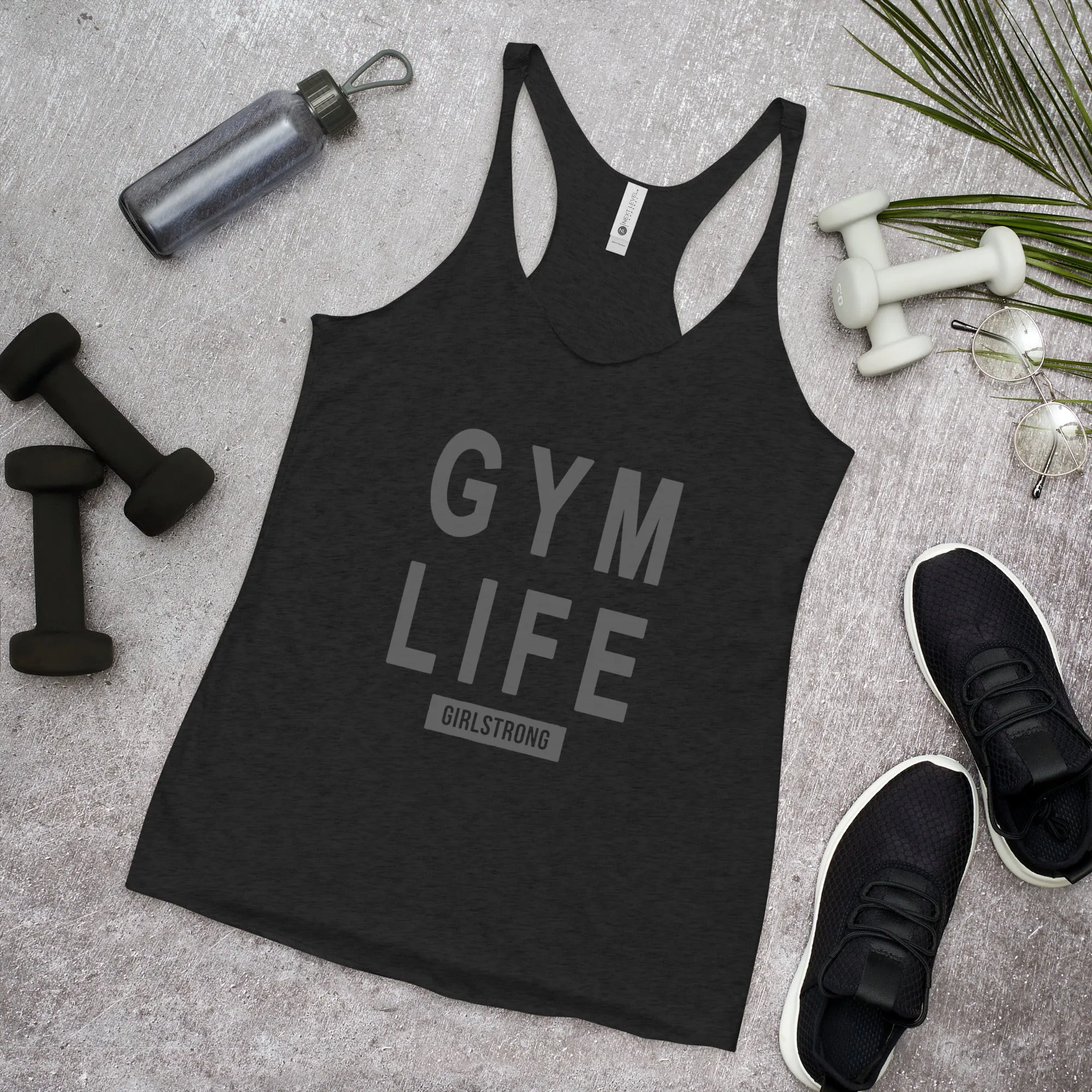 ELEVATED SCULPT RACERBACK BLACK TANK TOP FOR WOMEN - GYM LIFE