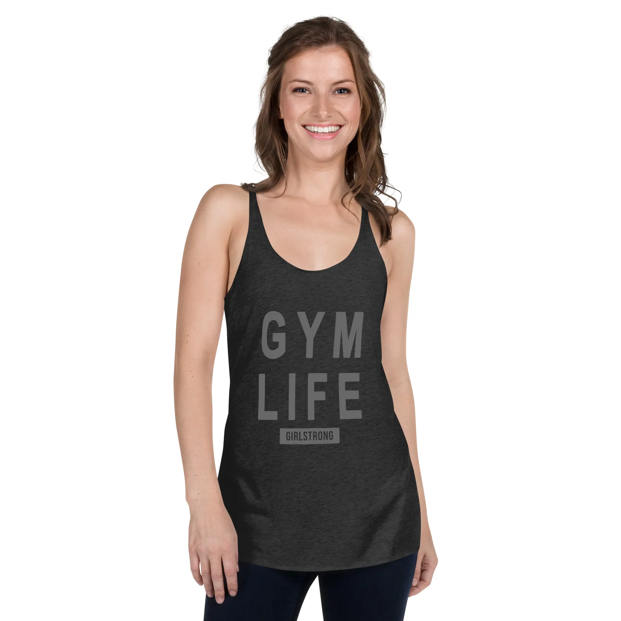 ELEVATED SCULPT RACERBACK BLACK TANK TOP FOR WOMEN - GYM LIFE