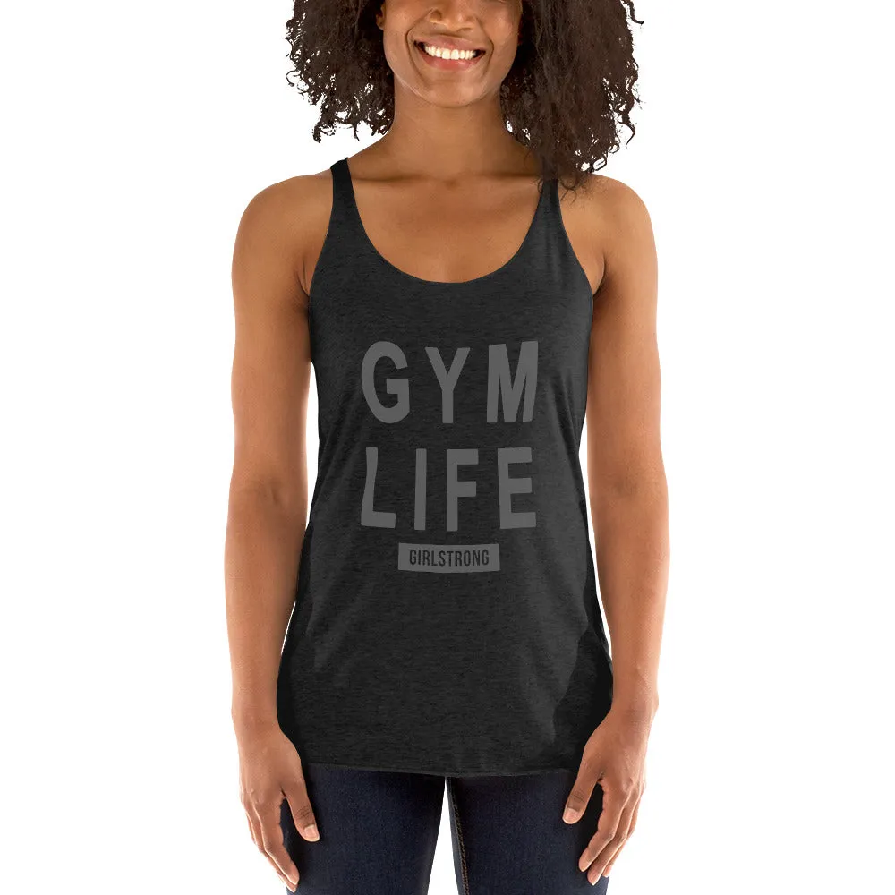 ELEVATED SCULPT RACERBACK BLACK TANK TOP FOR WOMEN - GYM LIFE