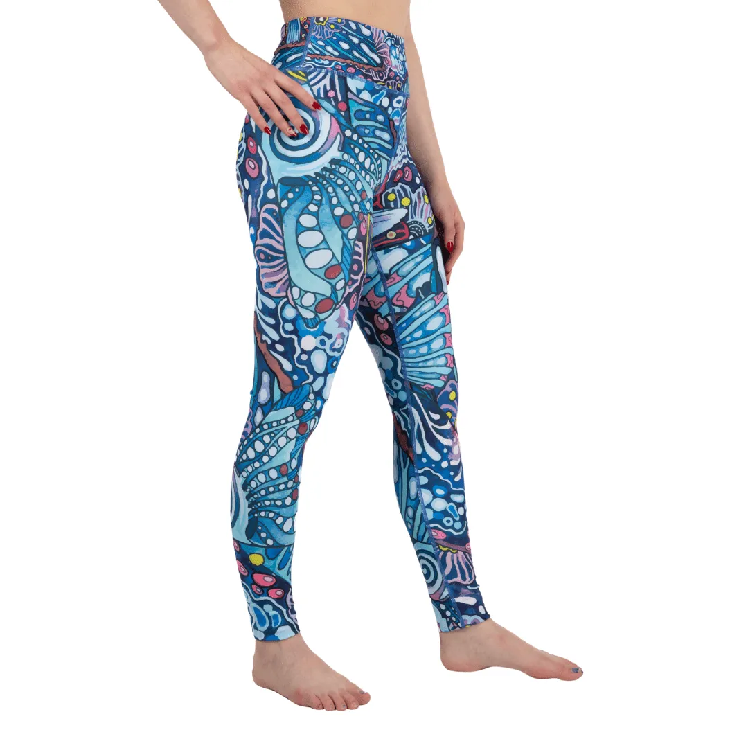 Enchanted Grayling High-Waisted Leggings