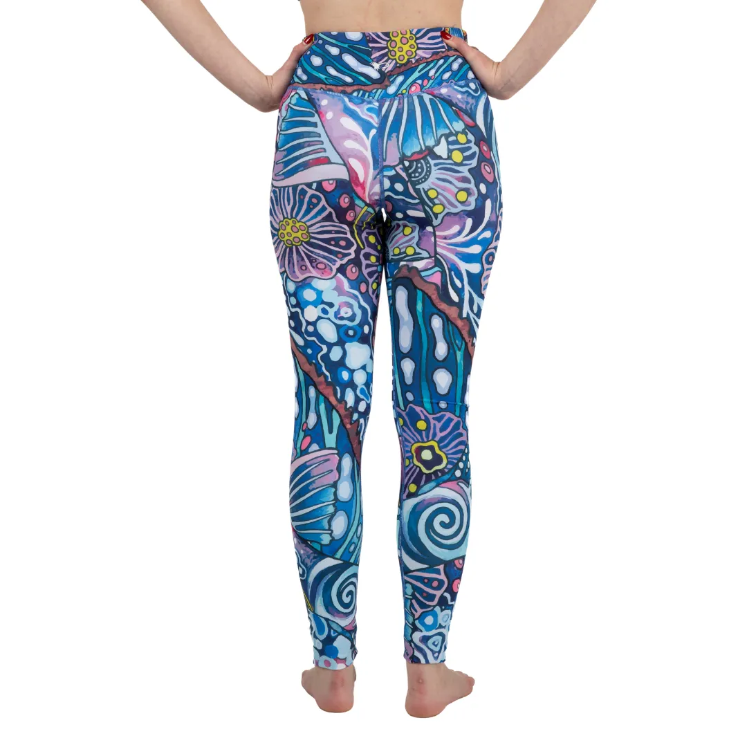 Enchanted Grayling High-Waisted Leggings