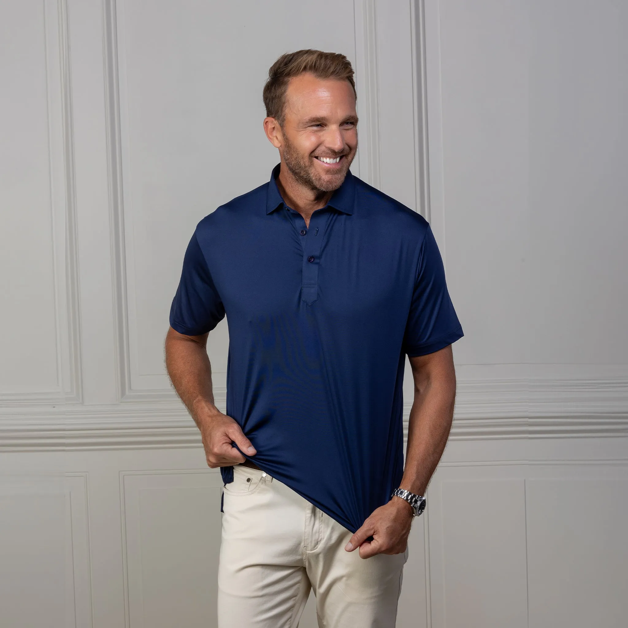 Featherweight Flex Polo Navy