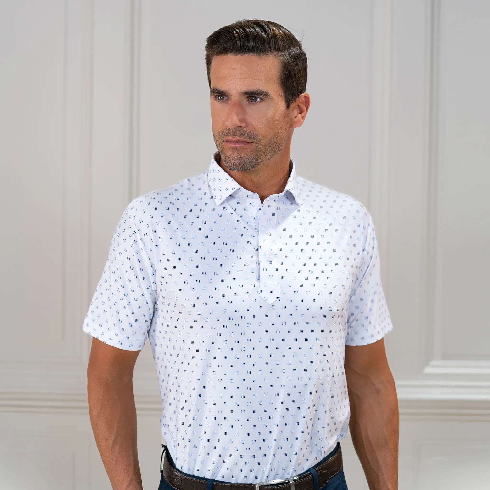 Featherweight Flex Polo Oracle White