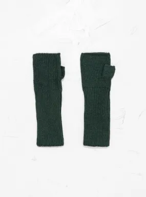 Fingerless Gloves Dark Green