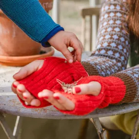 Fingerless Mits - Alpaca Rib (Adults)