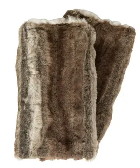 Fingerless / Texting Gloves, Reversible - Plush Faux Fur in Willows Grove