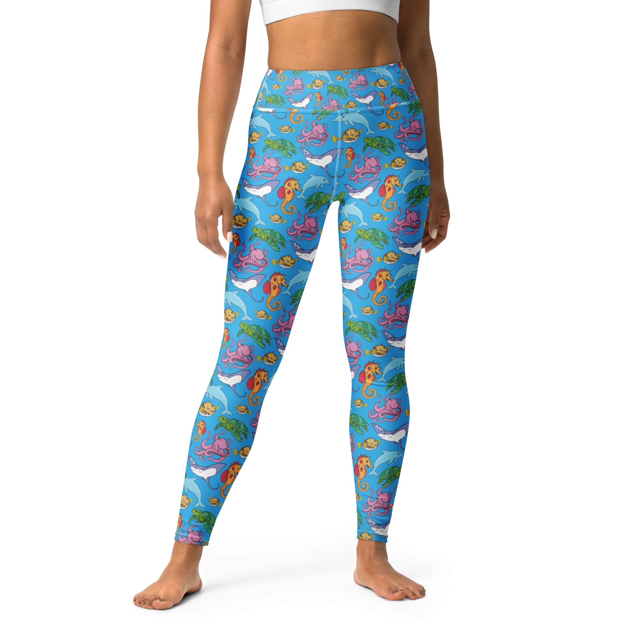 Happiest Ocean High Waist Leggings