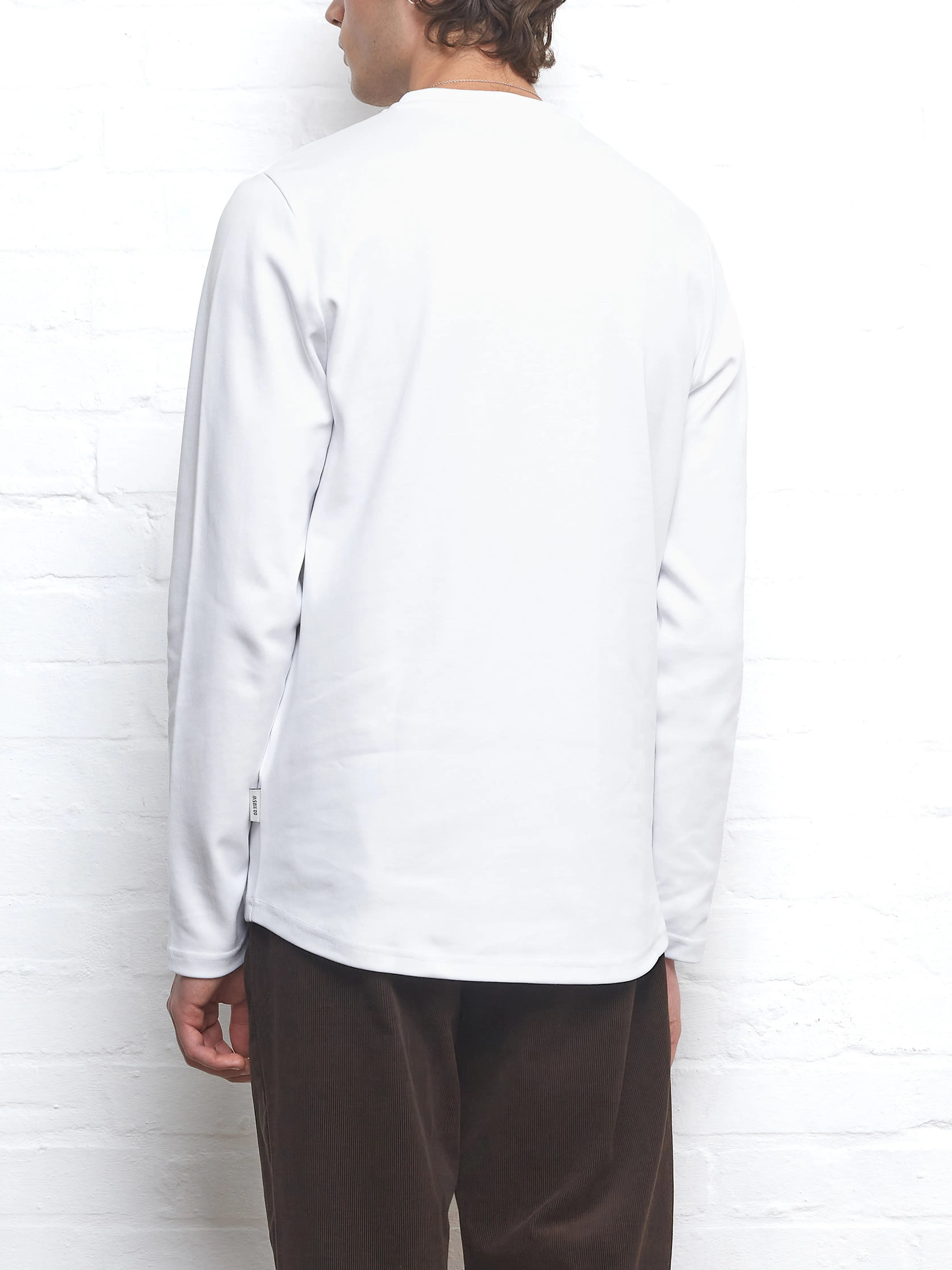 Heavy Long Sleeve T-Shirt Tavistock White