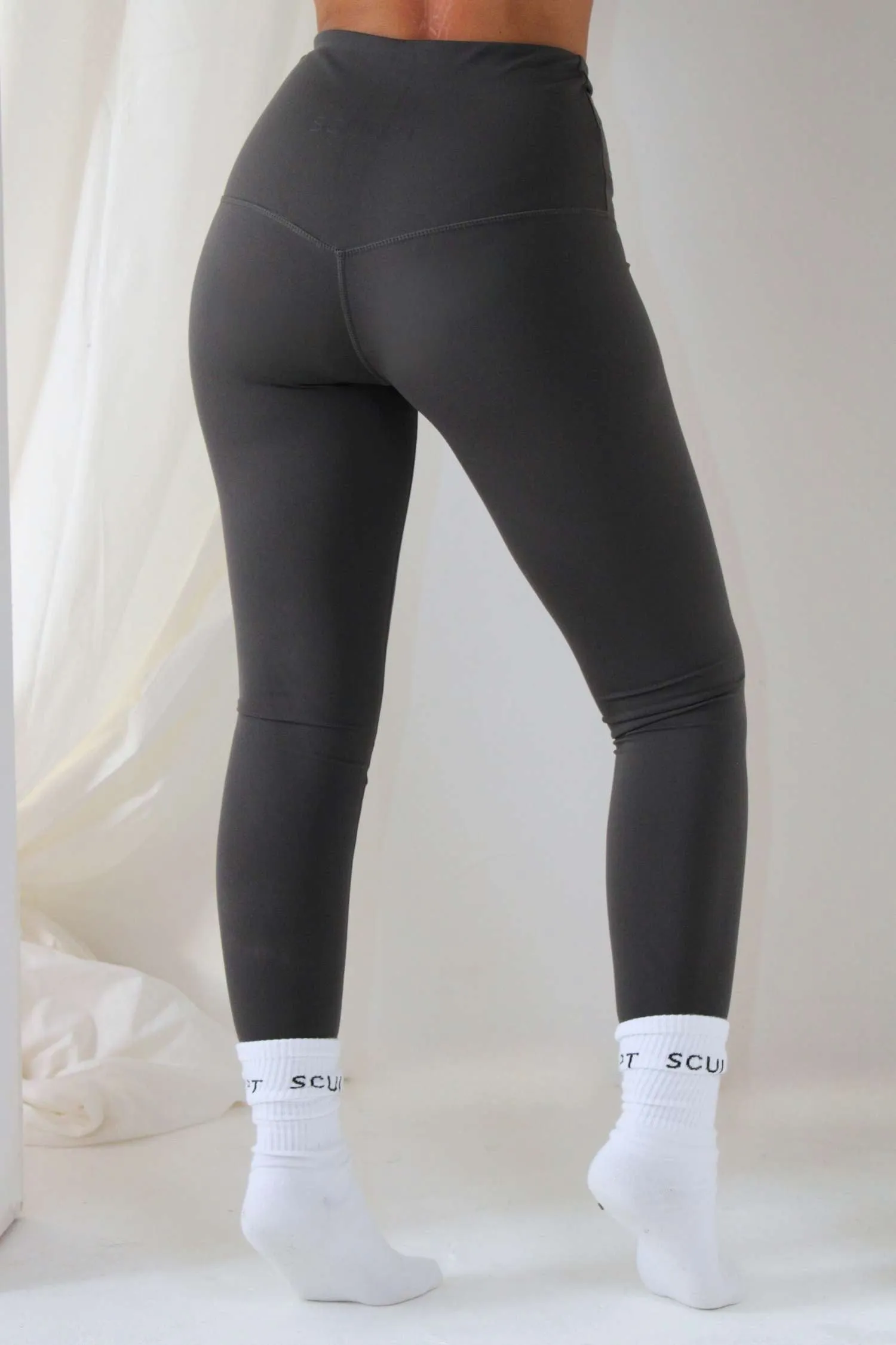 High Waisted Leggings Charcoal