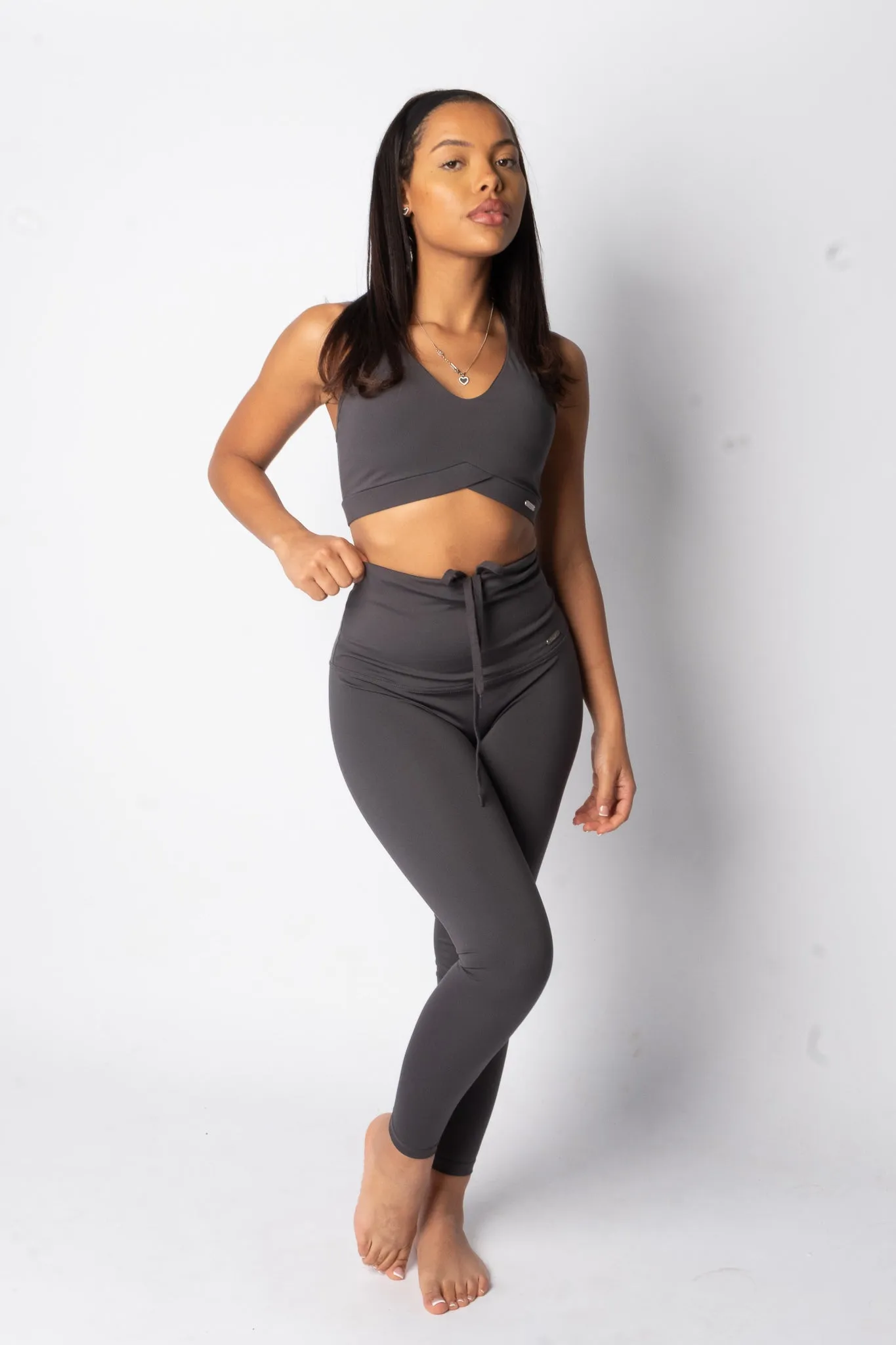 High Waisted Leggings Charcoal