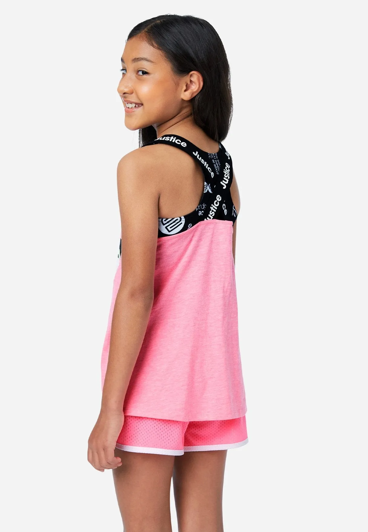 J Sport Scoop Neck Layered Tank