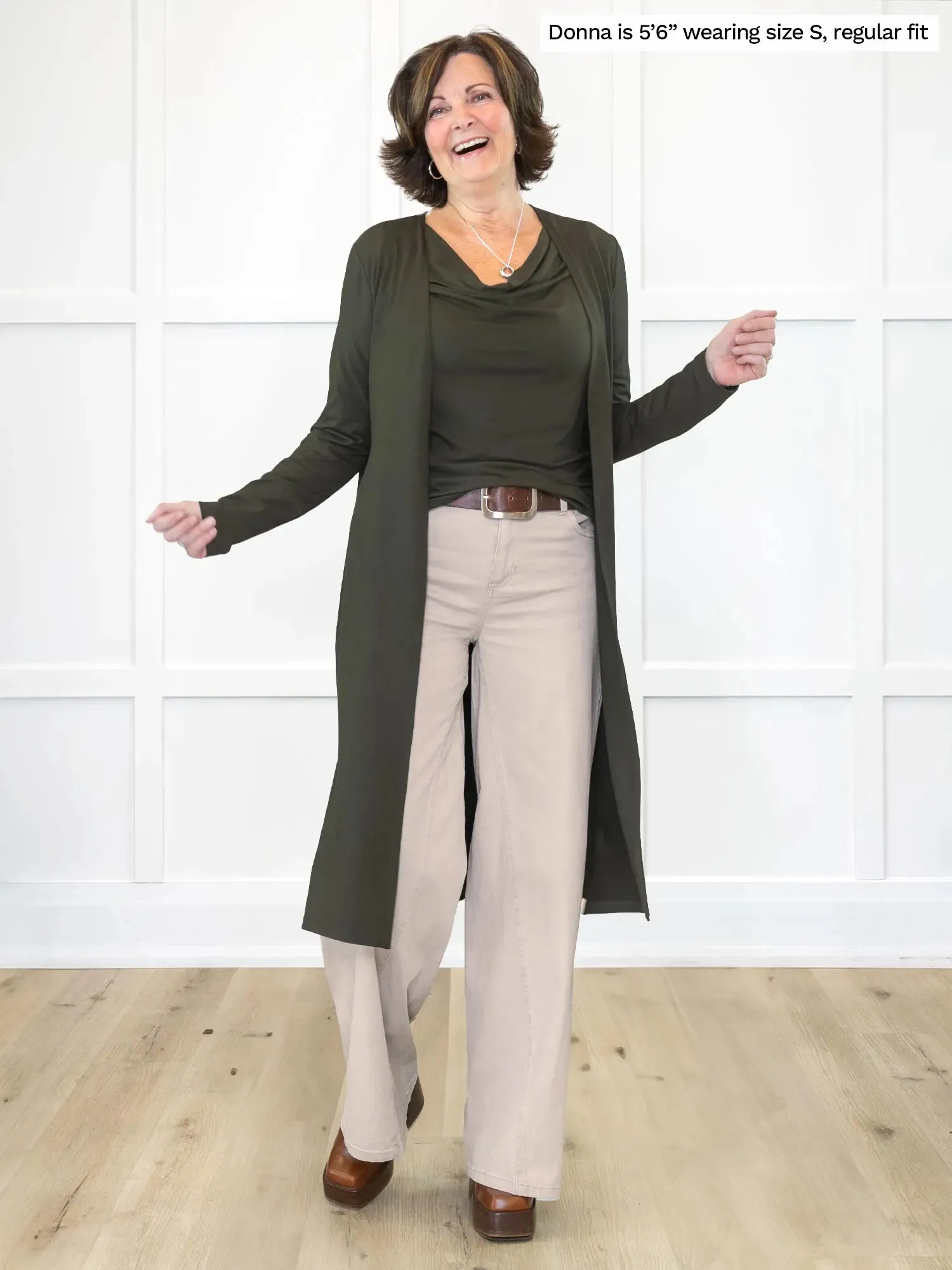 Larissa duster cardigan with pockets