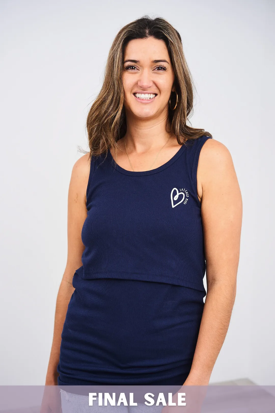 Latched Mama Love Ribbed Nursing Tank - Final Sale