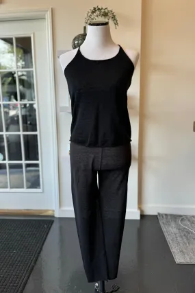 Linen Leggings in Sumi