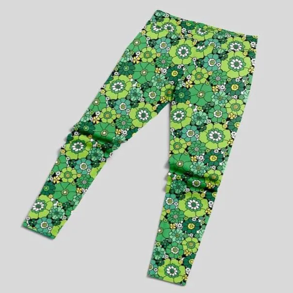 Lucky Floral - High-quality Handcrafted Vibrant Leggings