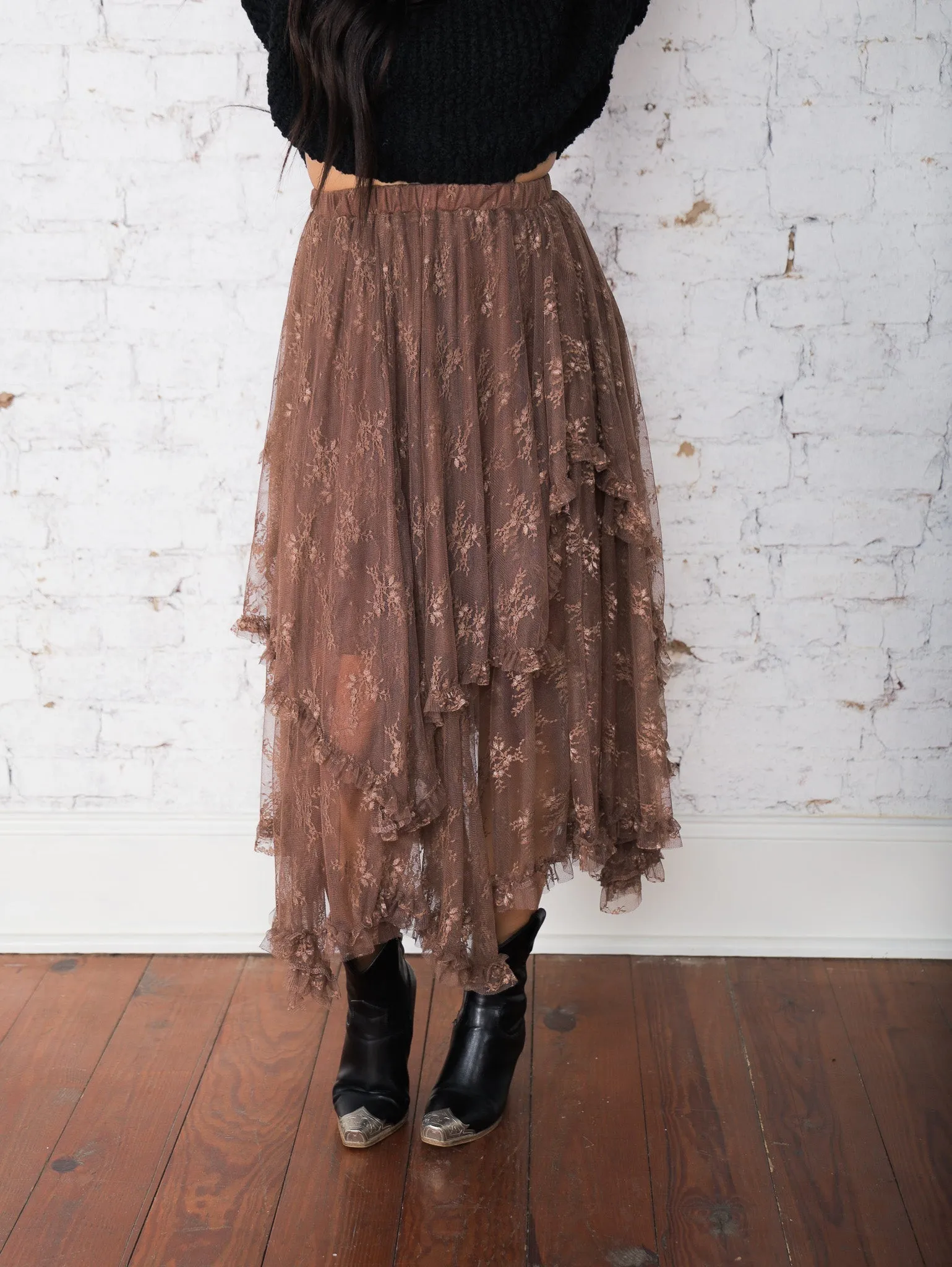 Maya Layered Lace Skirt