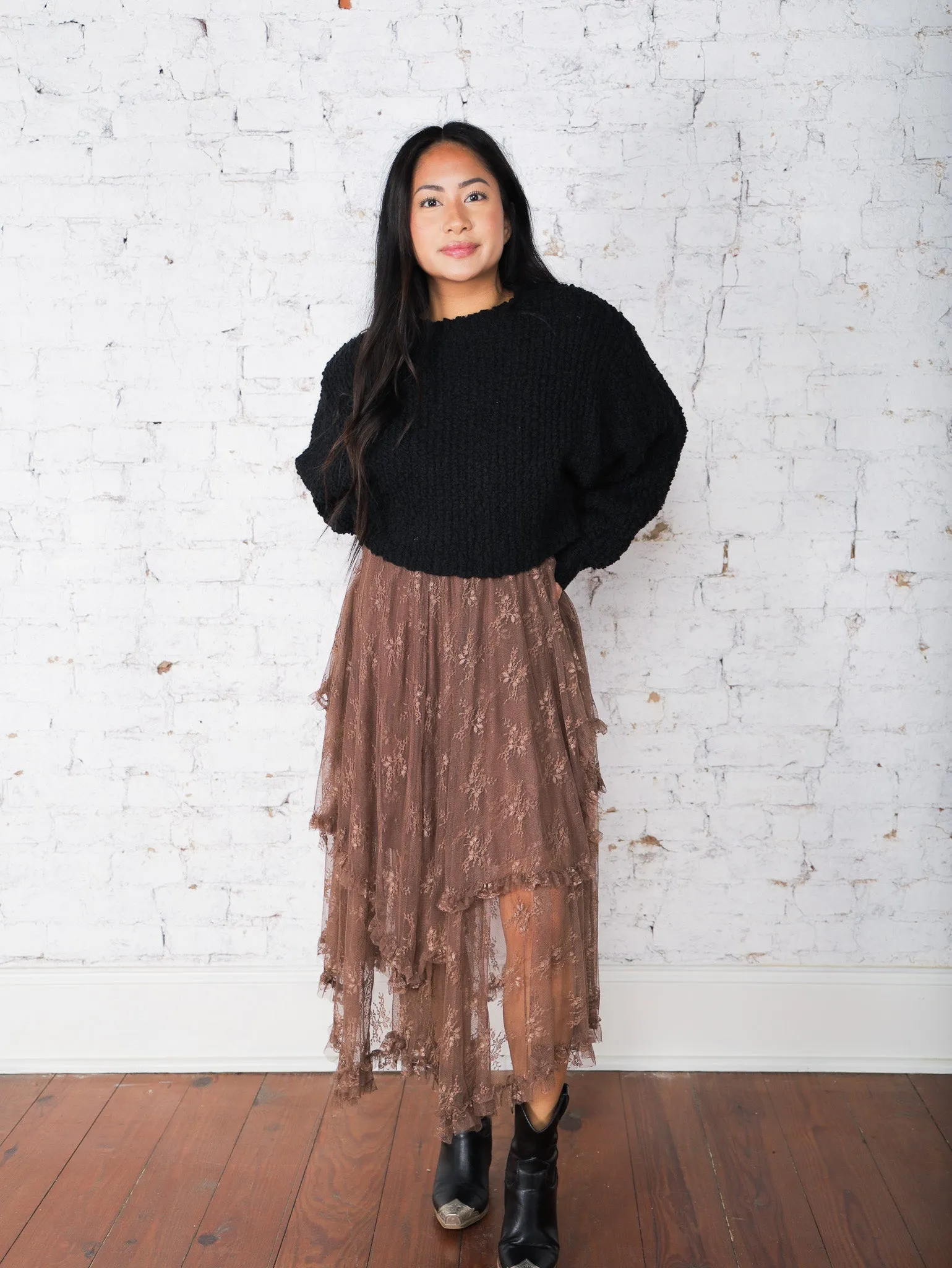 Maya Layered Lace Skirt