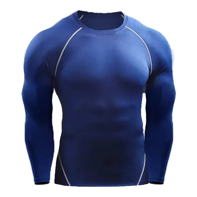 Men’s Elastic Long Sleeve Compression T Shirt