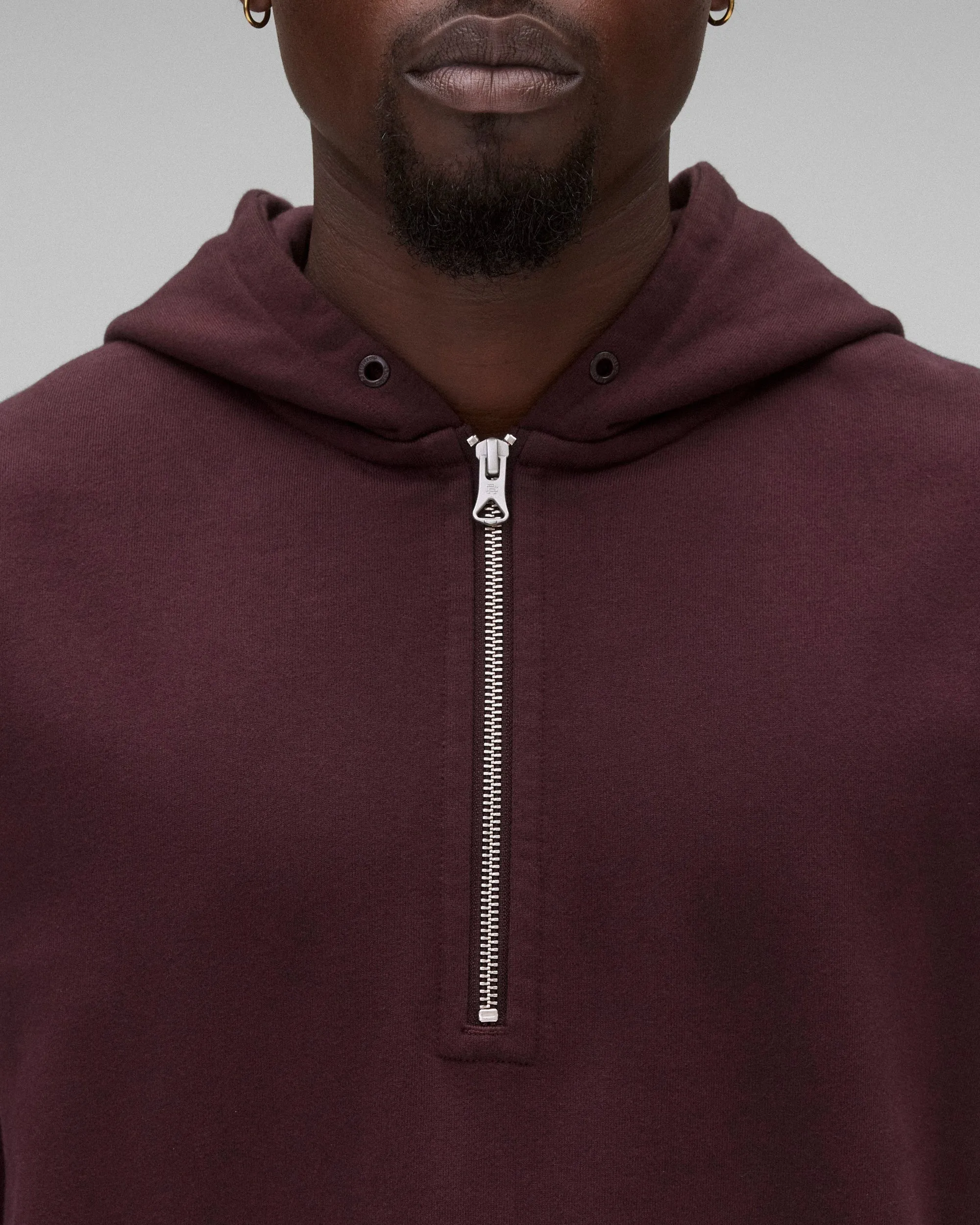 Midweight Terry Half Zip Hoodie