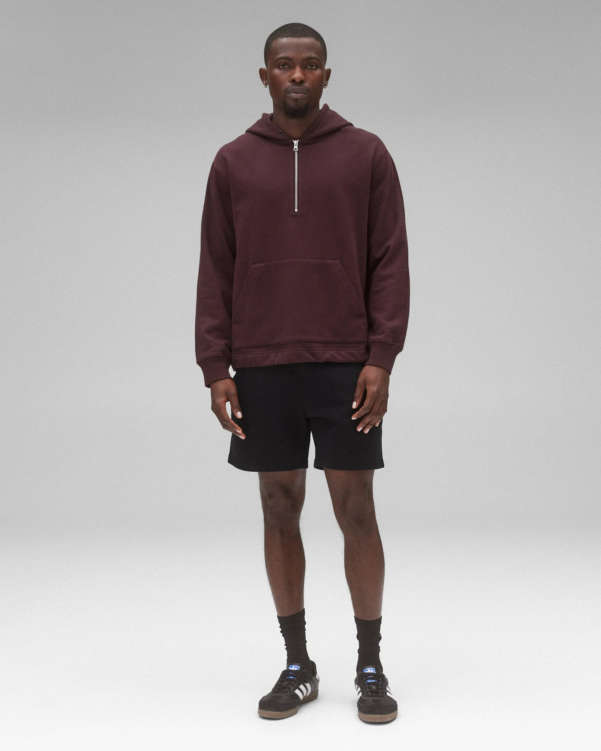 Midweight Terry Half Zip Hoodie