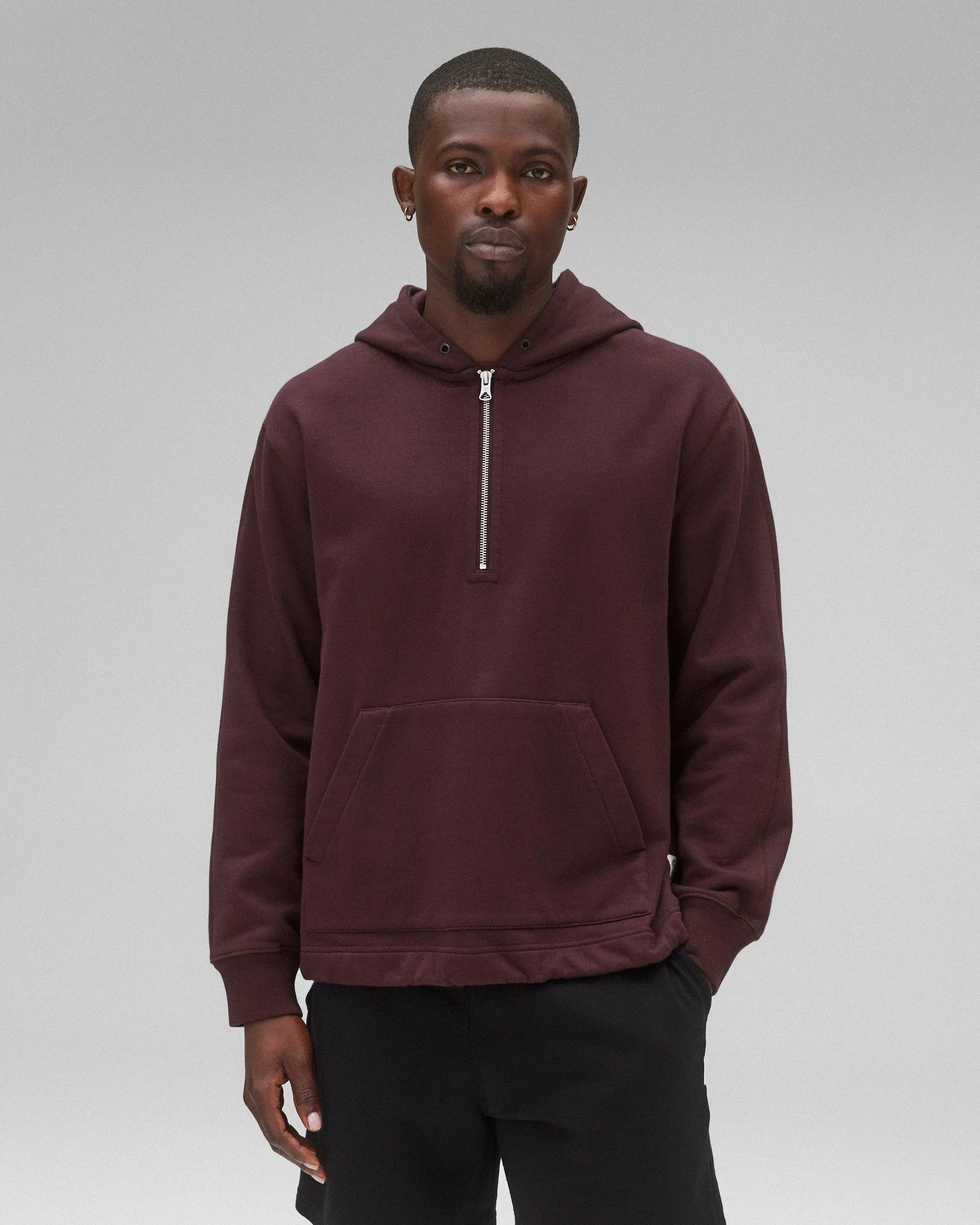 Midweight Terry Half Zip Hoodie