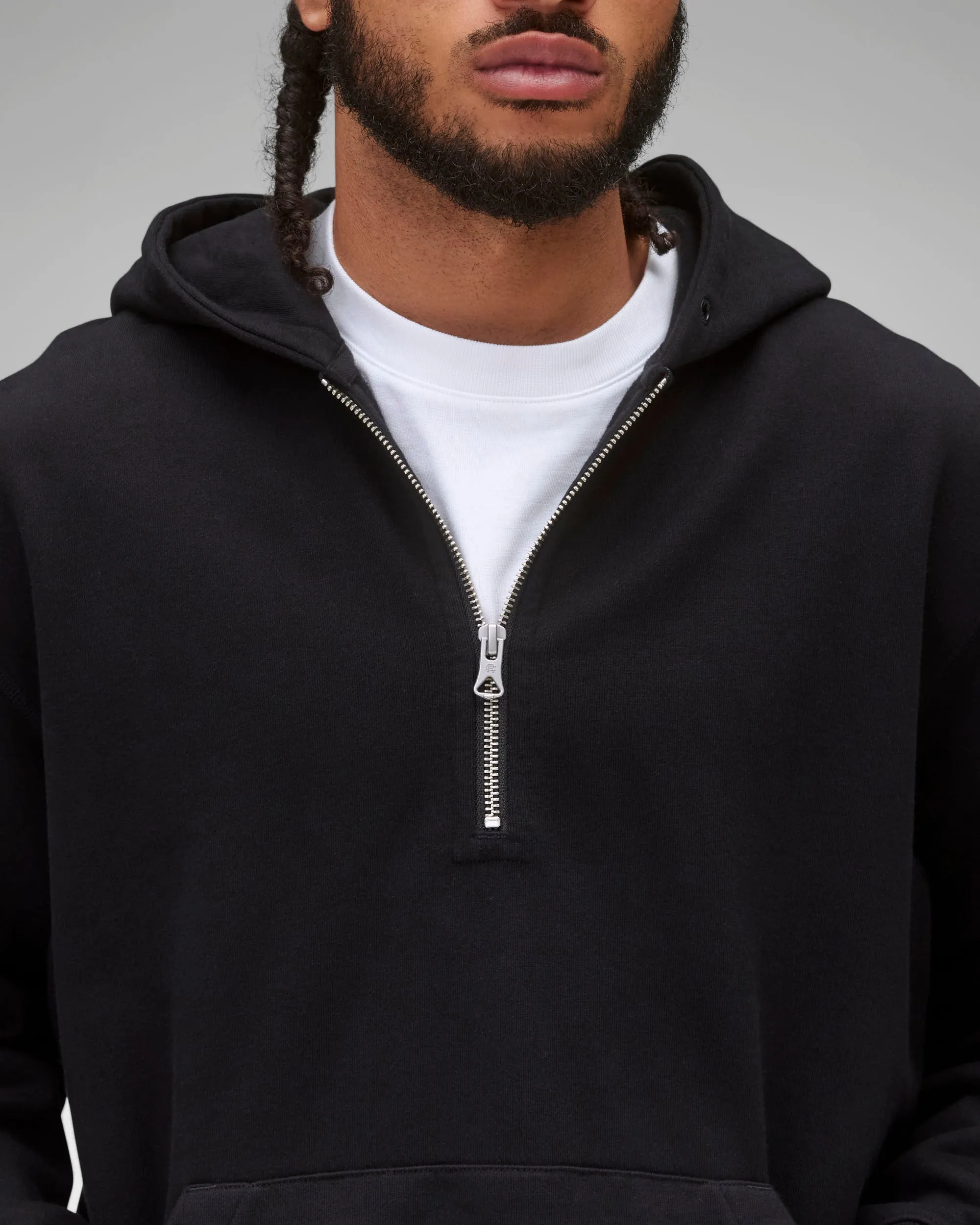 Midweight Terry Half Zip Hoodie