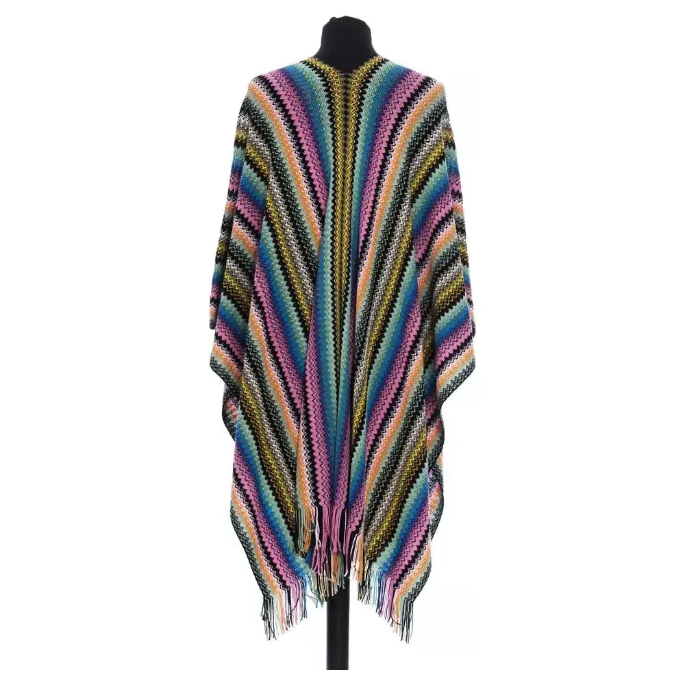 Missoni Multicolor Wool Women Poncho