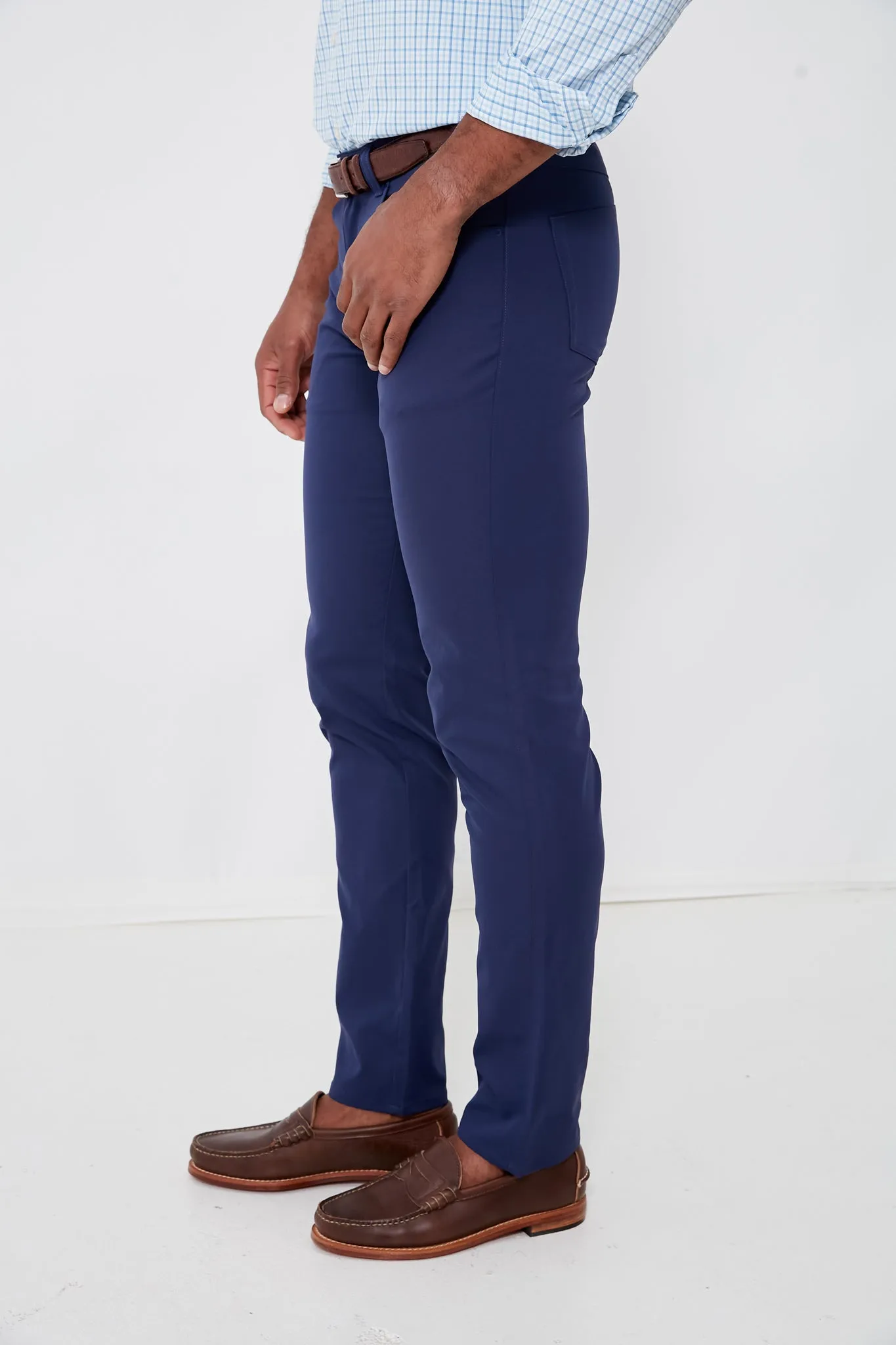 Navy Performance Five-Pocket Pant