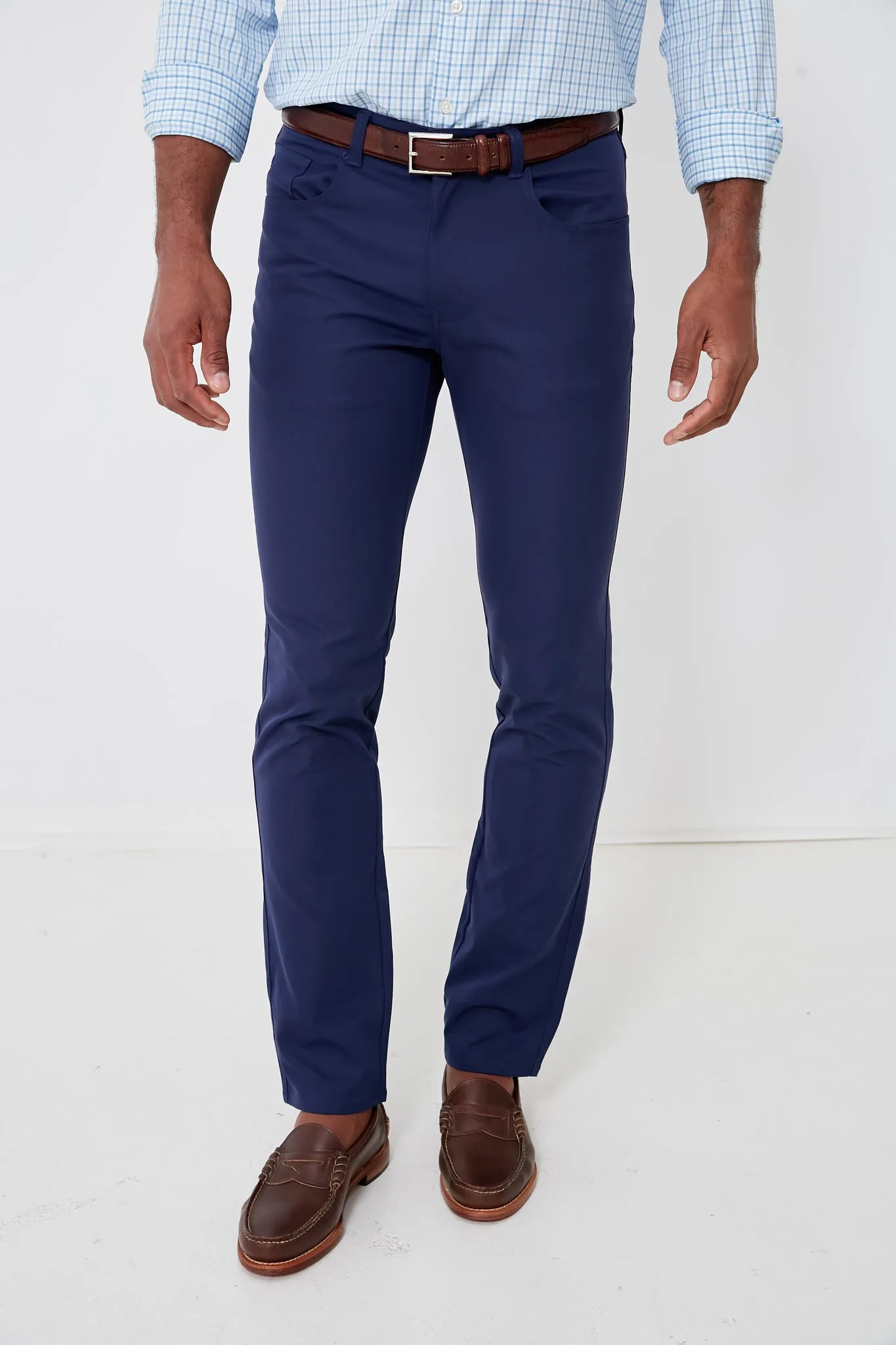 Navy Performance Five-Pocket Pant