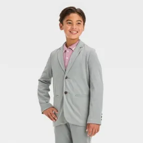 New - Boys' Knit Blazer - Cat & Jack Gray 6