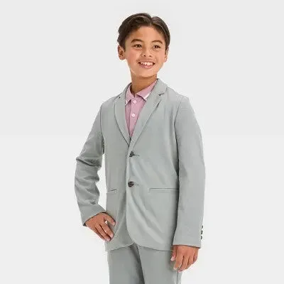 New - Cat & Jack Kids Button Up Winter Knit Blazer Jacket