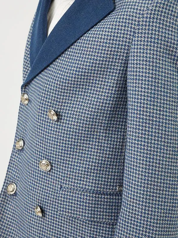 One Friday Blue Check Blazer