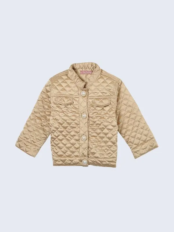 One Friday Gold Quilted Jacket