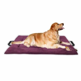 Petter World Memory Foam Base with Cooling Gel Summer Mat for Dogs and Cats (Mulled Wine)