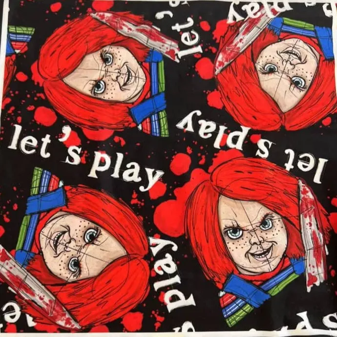 Pre-Order: Bloody Chucky (Semi-Exclusive) - High-quality Handcrafted Vibrant Leggings