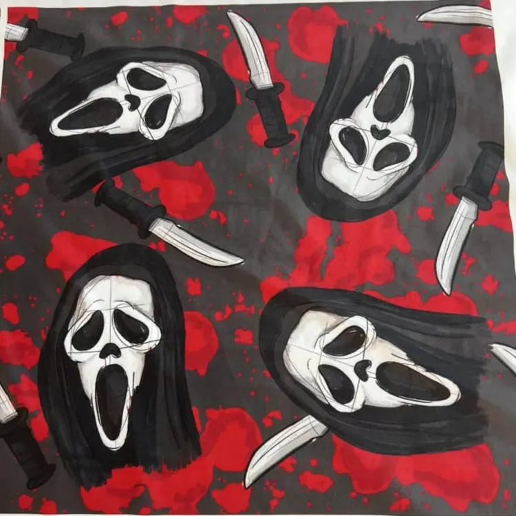 Pre-Order: Bloody Ghostface (Semi-Exclusive) - High-quality Handcrafted Vibrant Leggings