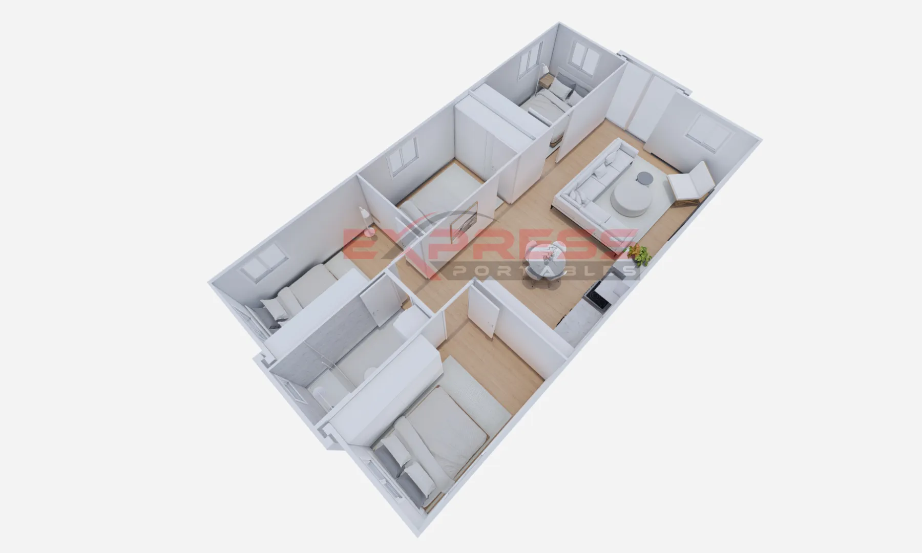 Premium 40ft 4 Bed Expander Home