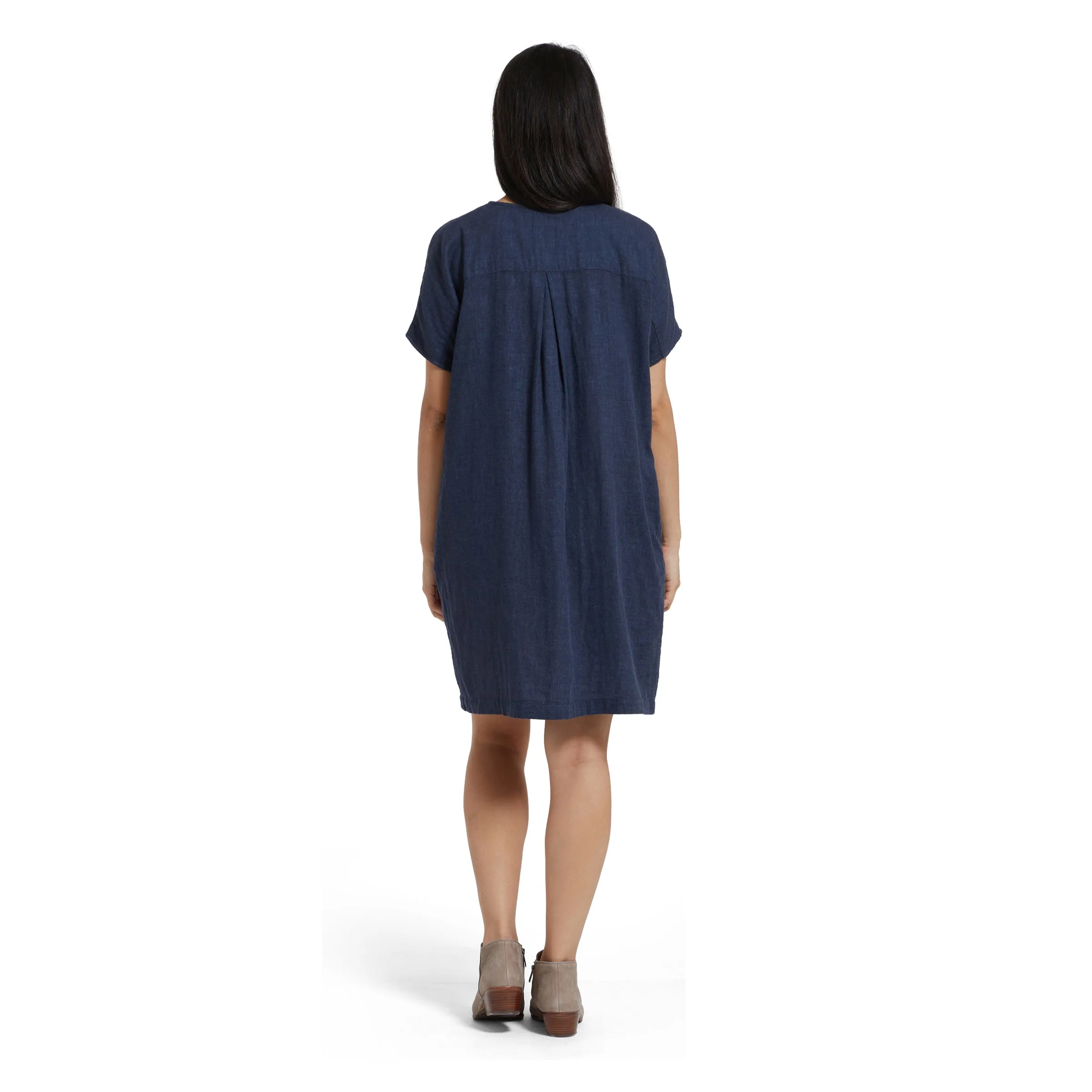 Priscilla Cocoon Dress - Navy Heather (Final Sale)