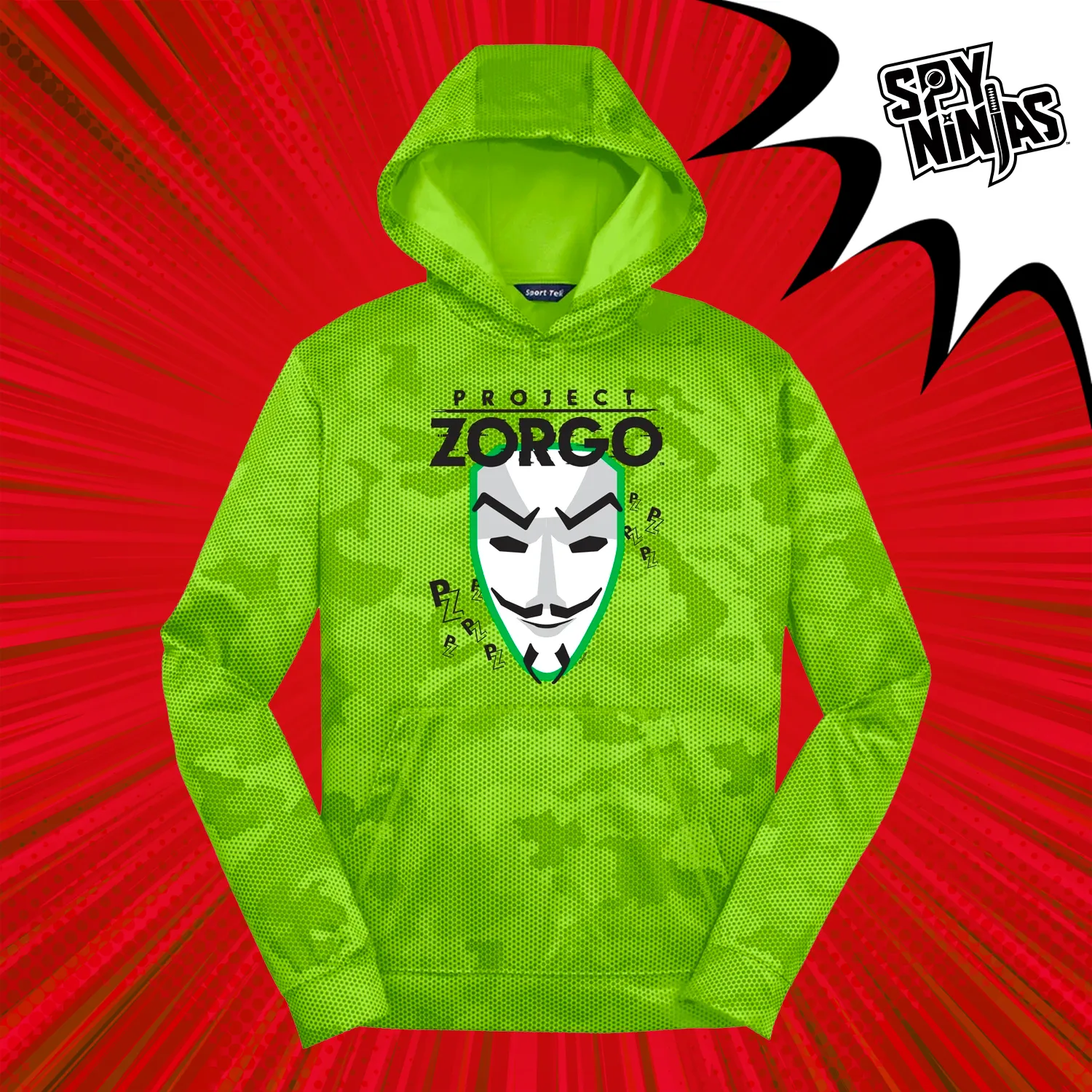 Project Zorgo Youth Tech Hoodie - Lime Shock