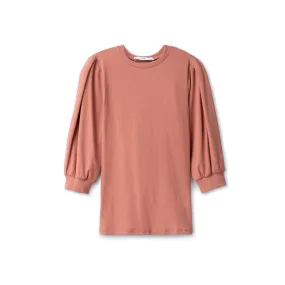 Puff Sleeve T-Shirt - Terracotta