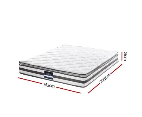 Queen Package | Agnes Bed Charcoal & Normay Pillow Top Mattress (Medium Firm)