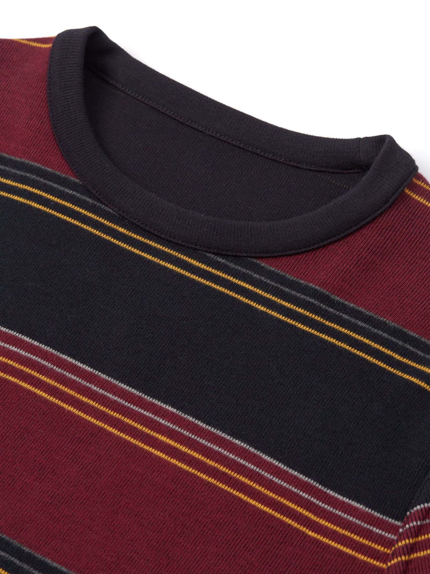 Reversible Newport Long Sleeve T-Shirt Hinkley Navy/Burgundy