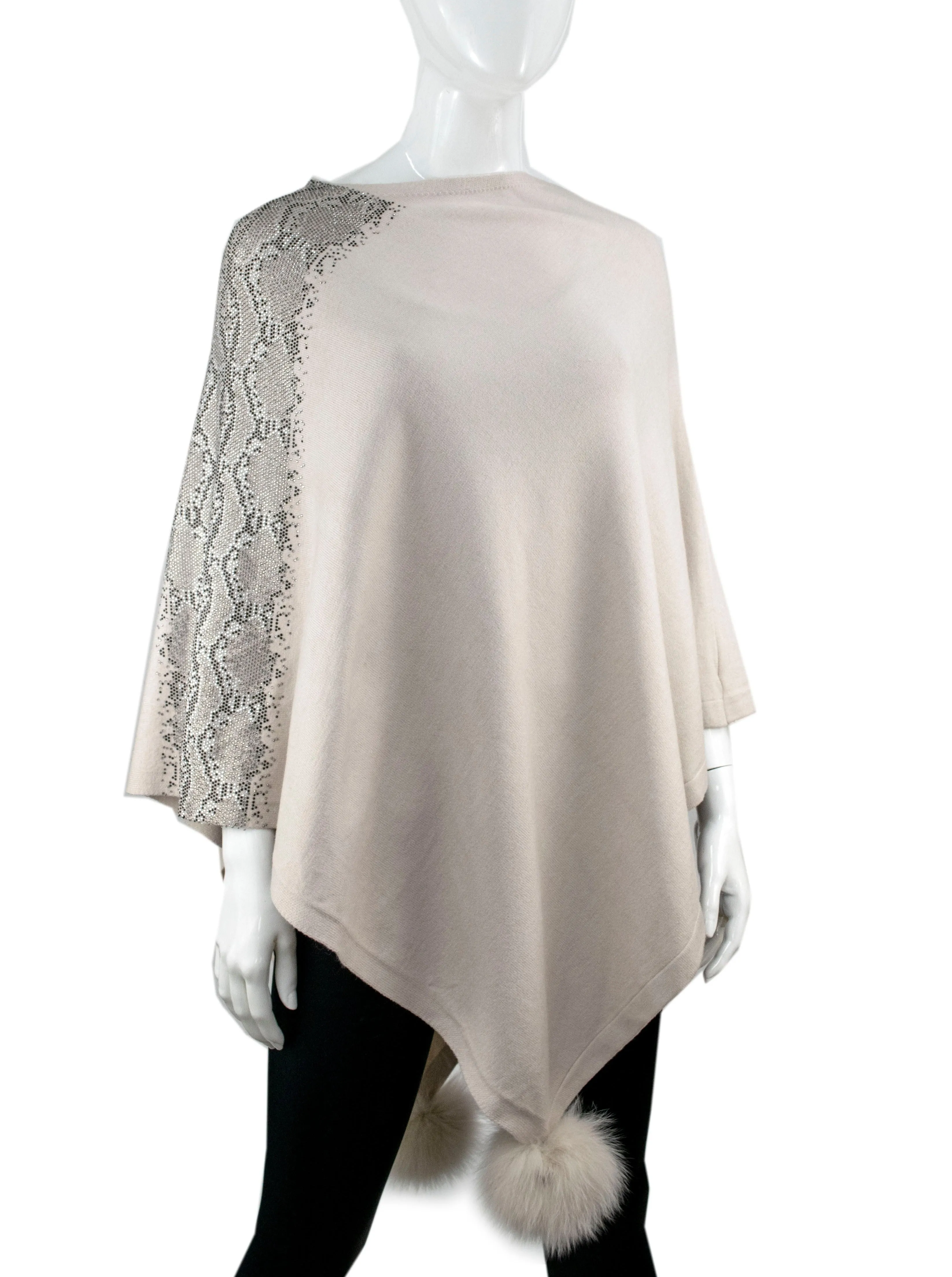 Snake Print Poncho | Pearl