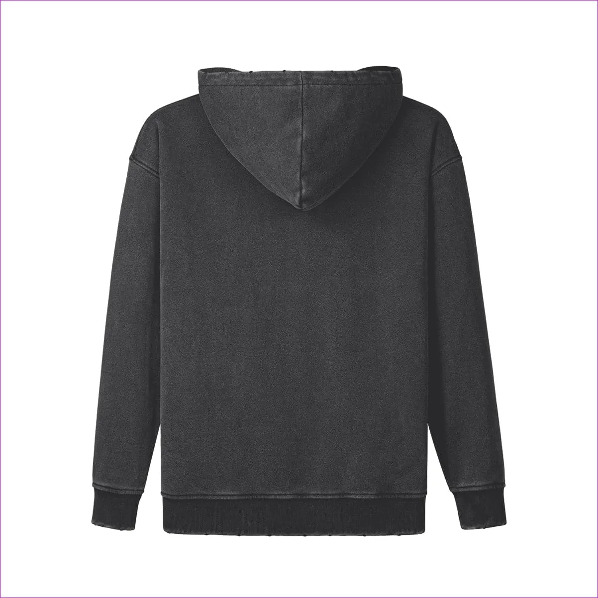 Stature & Character Snow Wash Button Collar Hoodie | 100% Cotton