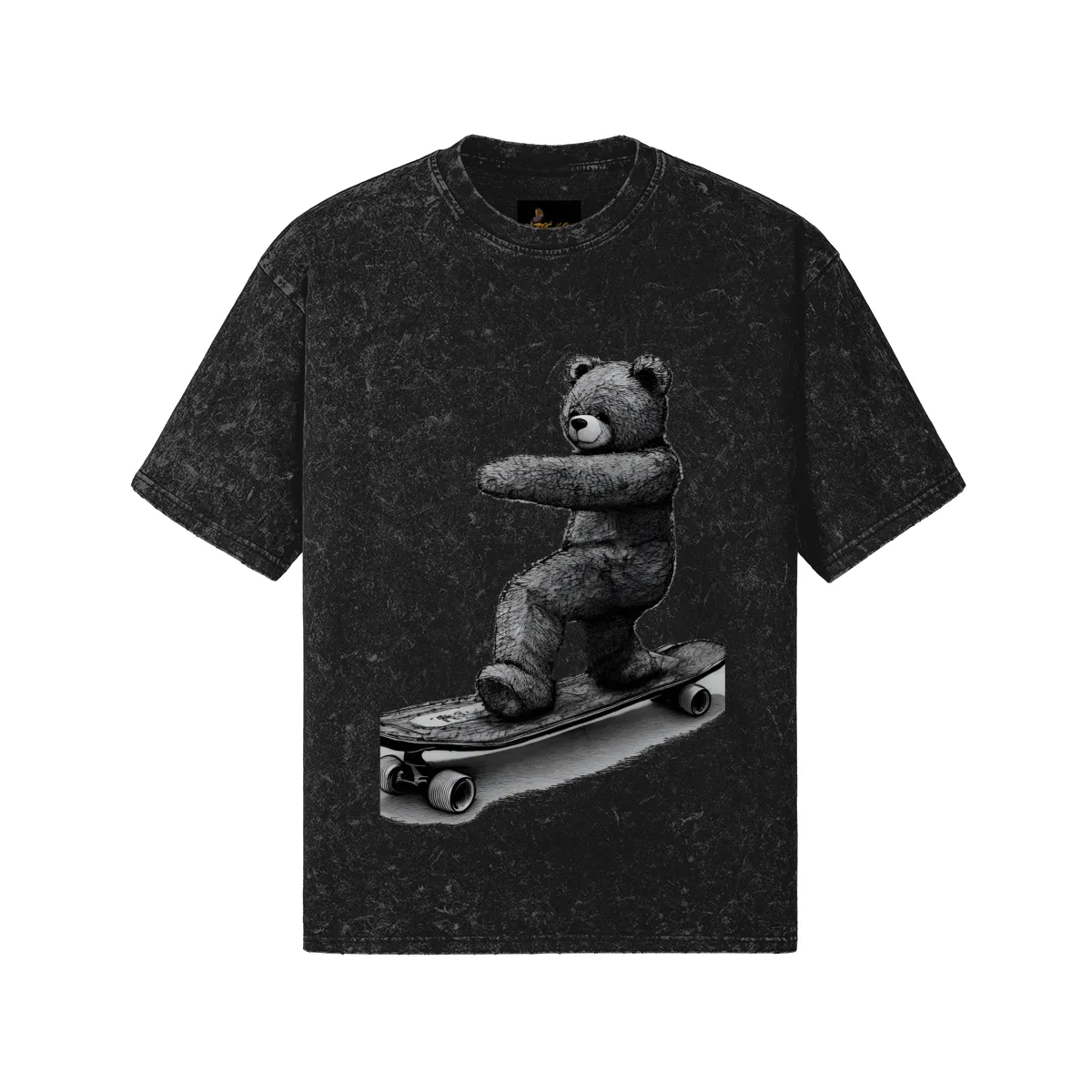 Teddy Ride Shred 260GSM Unisex Snow Wash T-shirt